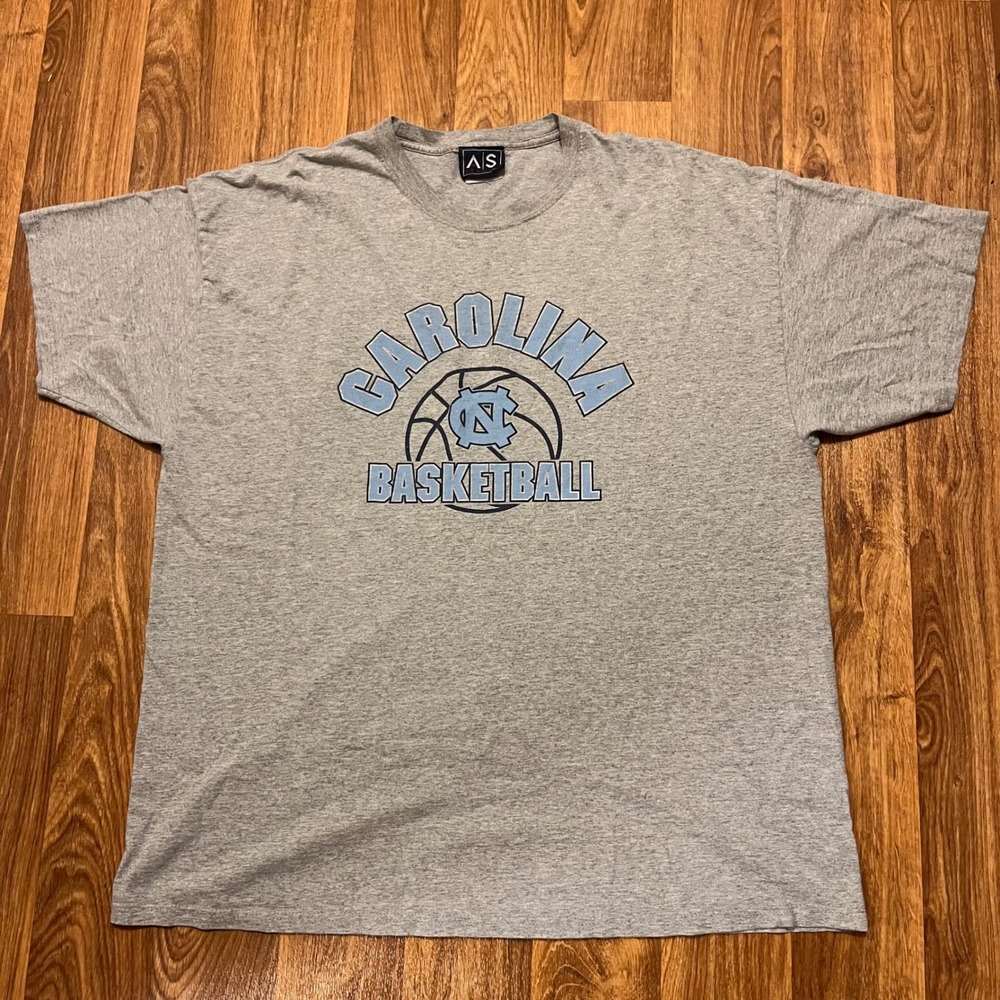 Vintage North Carolina Tar Heels Shirt‎ Men 2XL Gray Basketball Sports